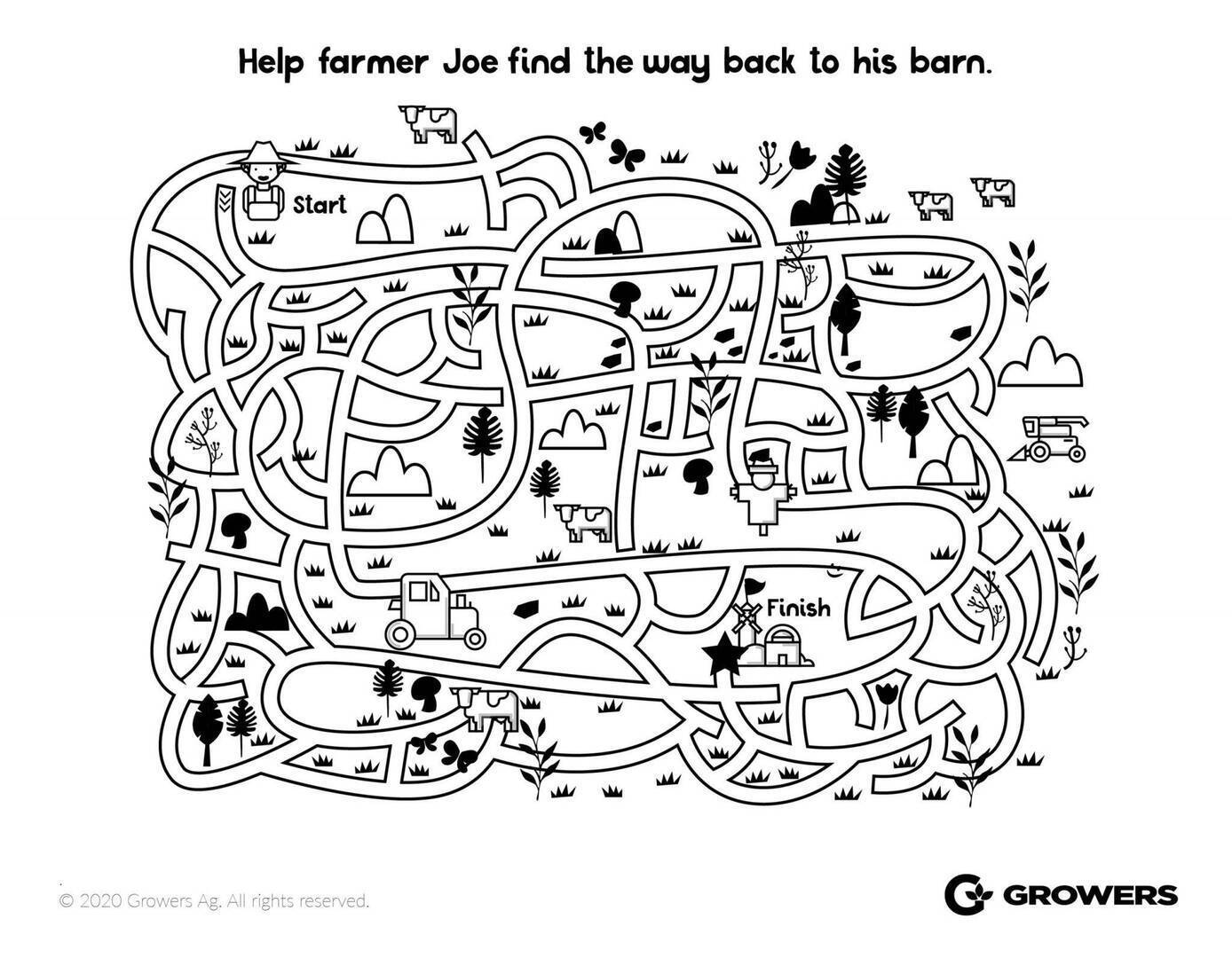 Printable Farm Coloring Sheets for Kids - GROWERS Farm Coloring Sheets ...